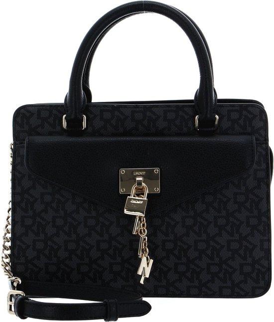 Dkny Elissa Handtasche, 4 Fächer, Textil & Leder, Reißverschluss, doppelte Griffe