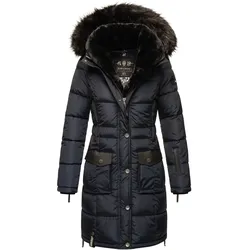 NAVAHOO Damen Stylischer Steppmantel Winter Parka mit edlem Fellimitat Sinja