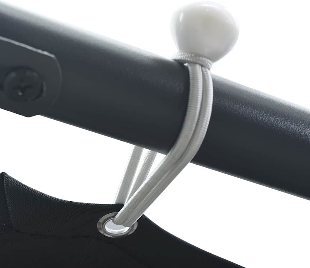 vidaXL Auvent tente belvédère 3x3 m Acier Anthracite