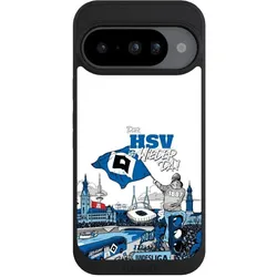 Nivocase Handyhülle für Google Pixel 10 Hülle NIVOpure Case Schwarz Aufstieg Hamburger SV Offizielles (Google Pixel 10), Smartphone Hülle, Schwarz