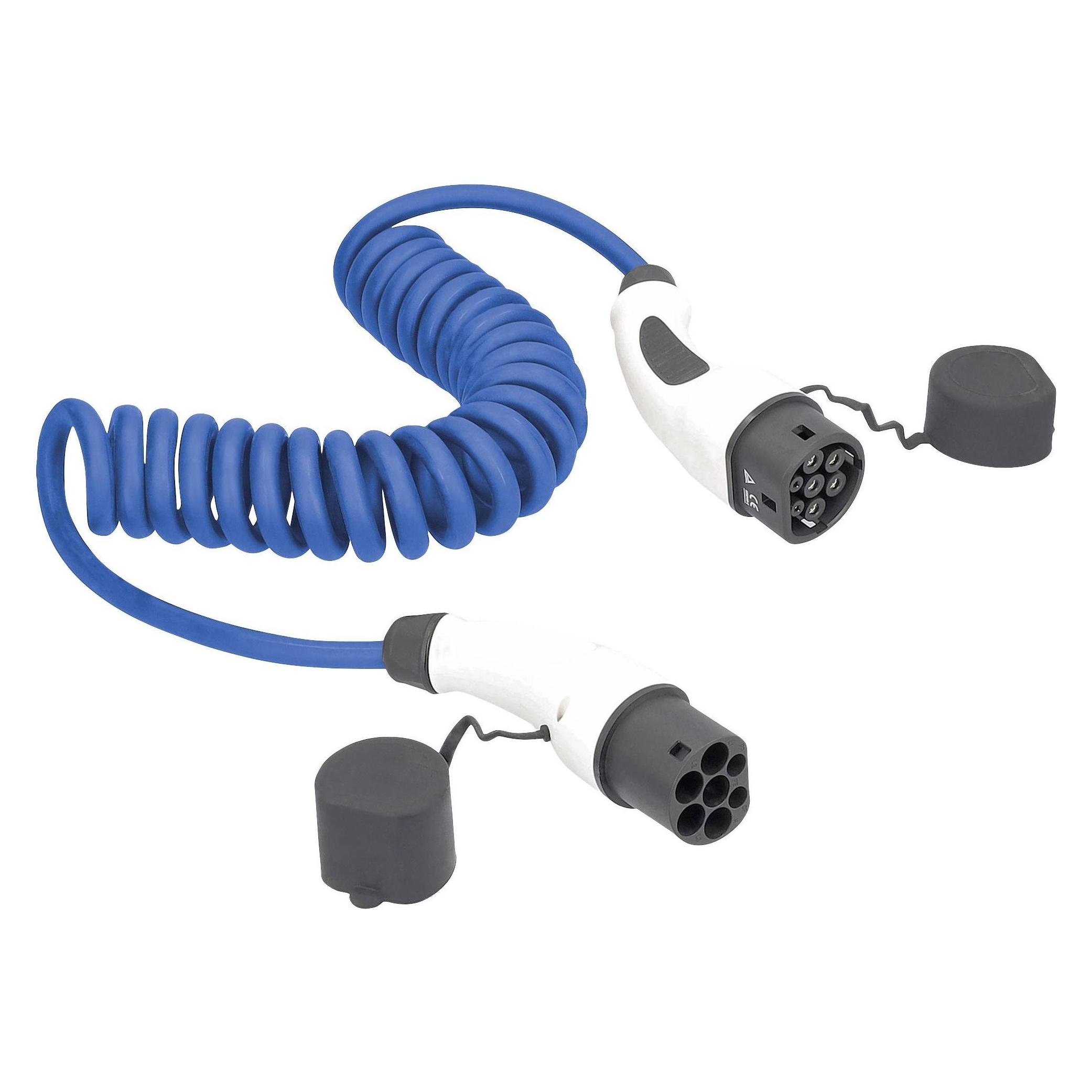 As - Schwabe Elektroauto Spiralladekabel Mode 3 Typ 2 (Typ 2, 7.20 kW, 32 A, 5 m) (65121)