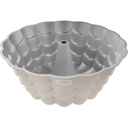 Dr. Oetker Gugelhupf-Backform Floral 24 cm, Beige, Backform, Silber, Beige