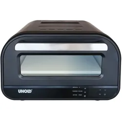Unold 68815 Pizzaofen Don Luigi Sonderedition Black Steel Elektrischer Pizzaofen mit bis zu 450 Grad für die perfekte Pizza