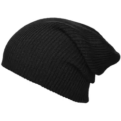 Strick-Beanie "MB7955" Knitted Lone - schwarz