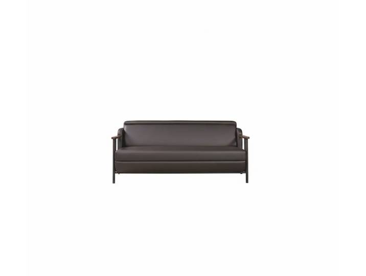 JVmoebel 3-Sitzer Elegantes 3-Sitzer-Sofa Minimalistischer Stil Dunkelbraune Farbe, 1 Teile