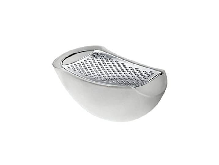 Alessi Parmenide AARU01 I - Râpe avec Ramasseur de Motifs\, Résine Thermoplastique et Acier Poli\, Ice