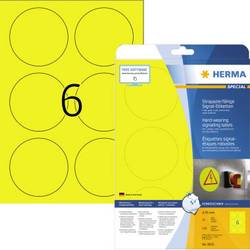 Herma 8035 Folien-Etiketten 85 x 85 mm Polyester-Folie Gelb 150 St. Extra stark haftend Laserdrucker, Farblaserdrucker, Kopierer, Farbkopierer