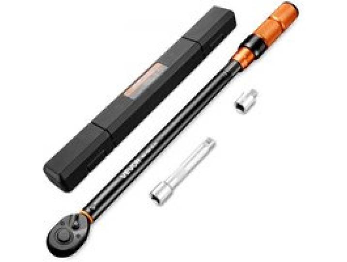 VEVOR Clé Dynamométrique à Cliquet Entraînement 1/2 , Haute Précision ±3 %, Plage de Mesure 40-400 N·m, Double Échelle, avec Rallonge, Adaptateur et Coffret, pour Réparation Automobile, Moto, Vélo