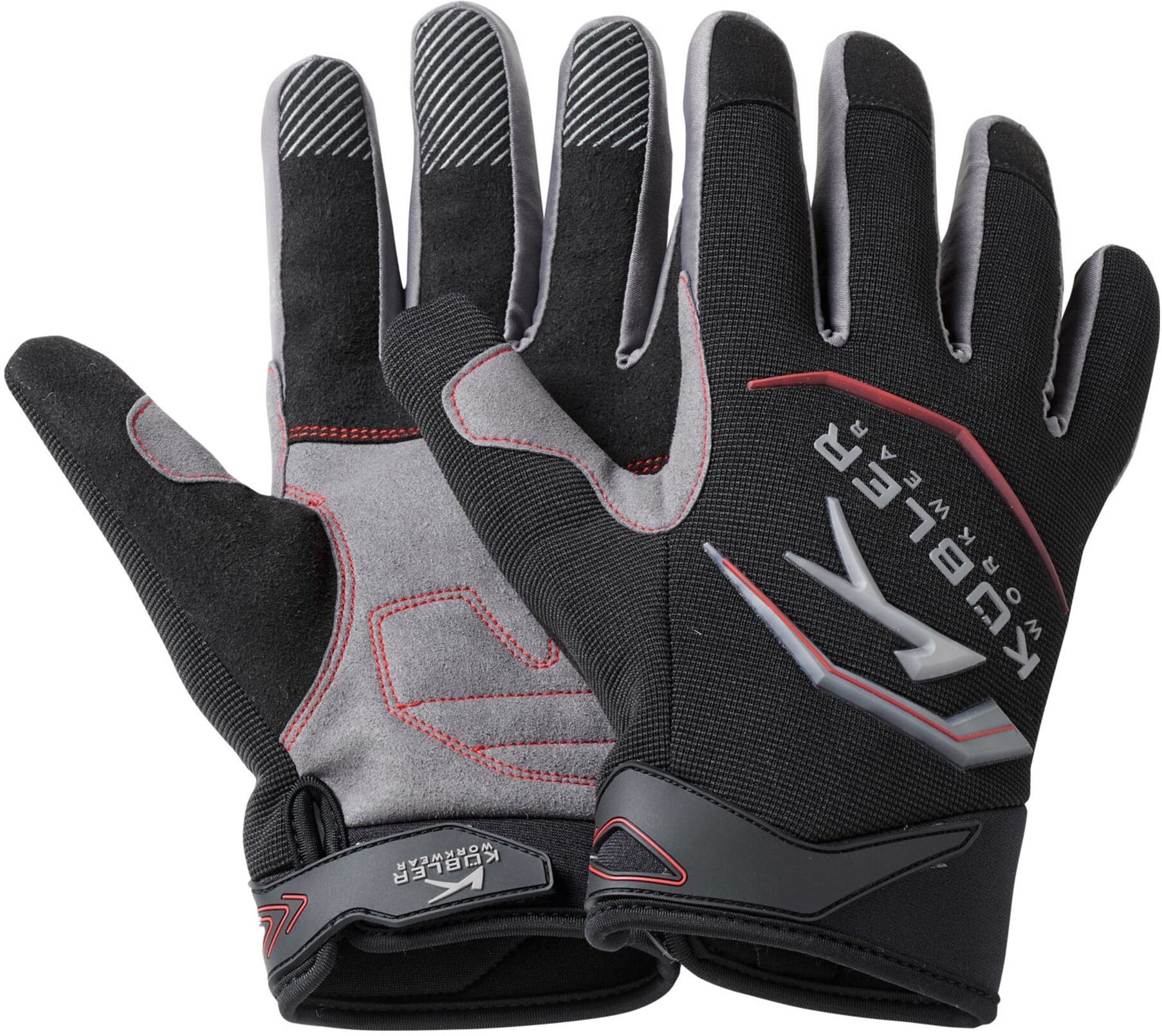 Kübler Arbeitshandschuhe 8001 schwarz/mittelgrau S ; Kübler Workwear (8001 9414-9995-S)