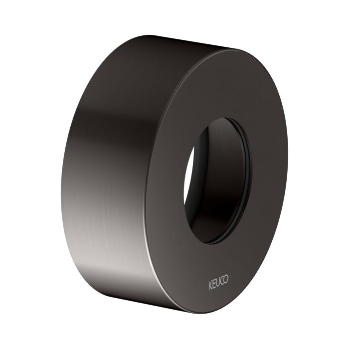 KEUCO IXMO Verlängerungsrosette 59553350281 rund, für Thermostatarmaturen Unterputz, Titanschwarz gebürstet