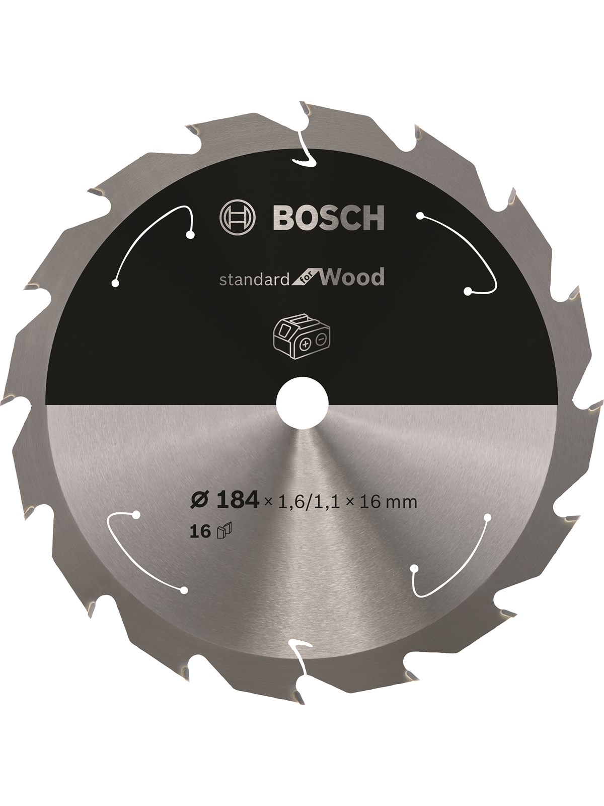 Bosch RUNDSAVKLINGE ACCU STD TRÆ 184X16X16T