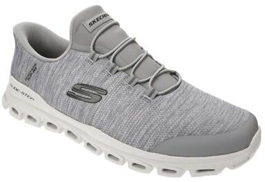 Skechers Sport Slip-ins: Glide Step-Zefyr - Mens 7 Grey Sneaker Medium