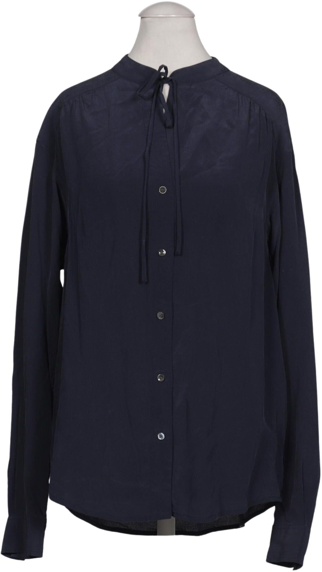 Closed Damen Bluse, Marineblau, Gr. S, Seide - Second Hand