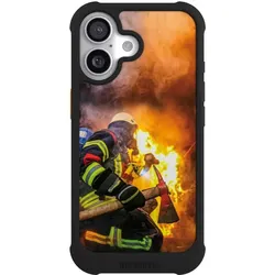 Nivocase Hülle für Apple iPhone 17 Stossfeste Handyhülle NIVOmax Case Schwarz Feuer Feuerwehr Lebensretter (Apple iPhone 17), Smartphone Hülle, Schwarz