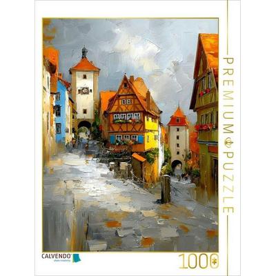 CALVENDO Puzzle Rothenburg ob der Tauber | 1000 Teile Lege-Größe 64x48cm Foto-Puzzle für glückliche Stunden, Sonstige von , Calvendo Puzzle