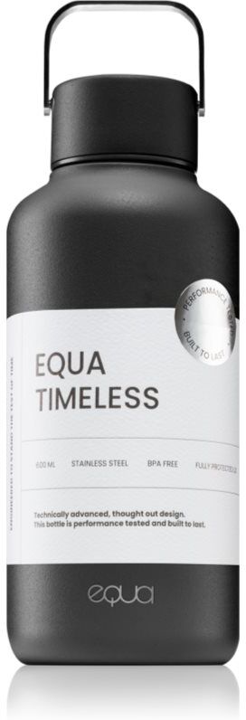 Equa Timeless bouteille d’eau en acier inoxydable petit format teinte/couleur Dark 1 pcs