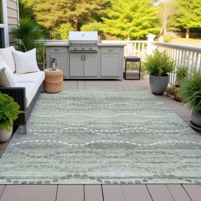 Addison Rugs Machine Washable Indoor/Outdoor Modern Dotty Links Chantille Rug