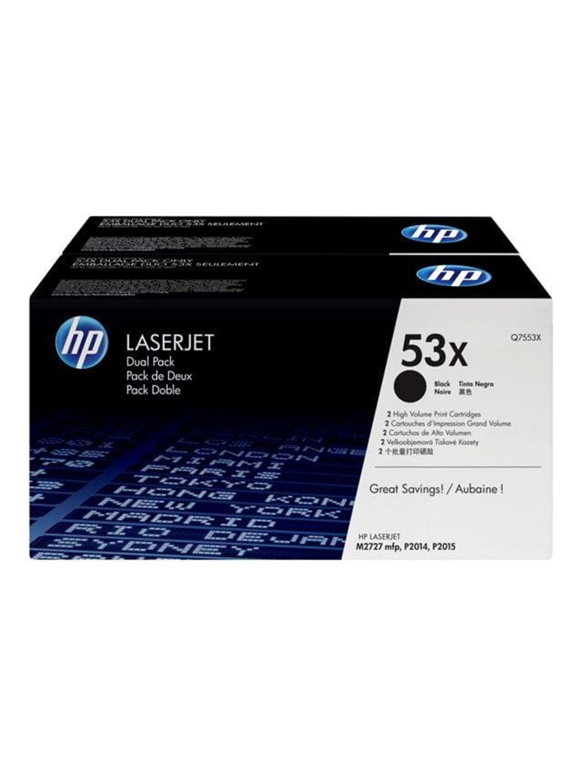 HP 53X / Q7553XD - Black Laser Toner - Tonerpatrone Schwarz