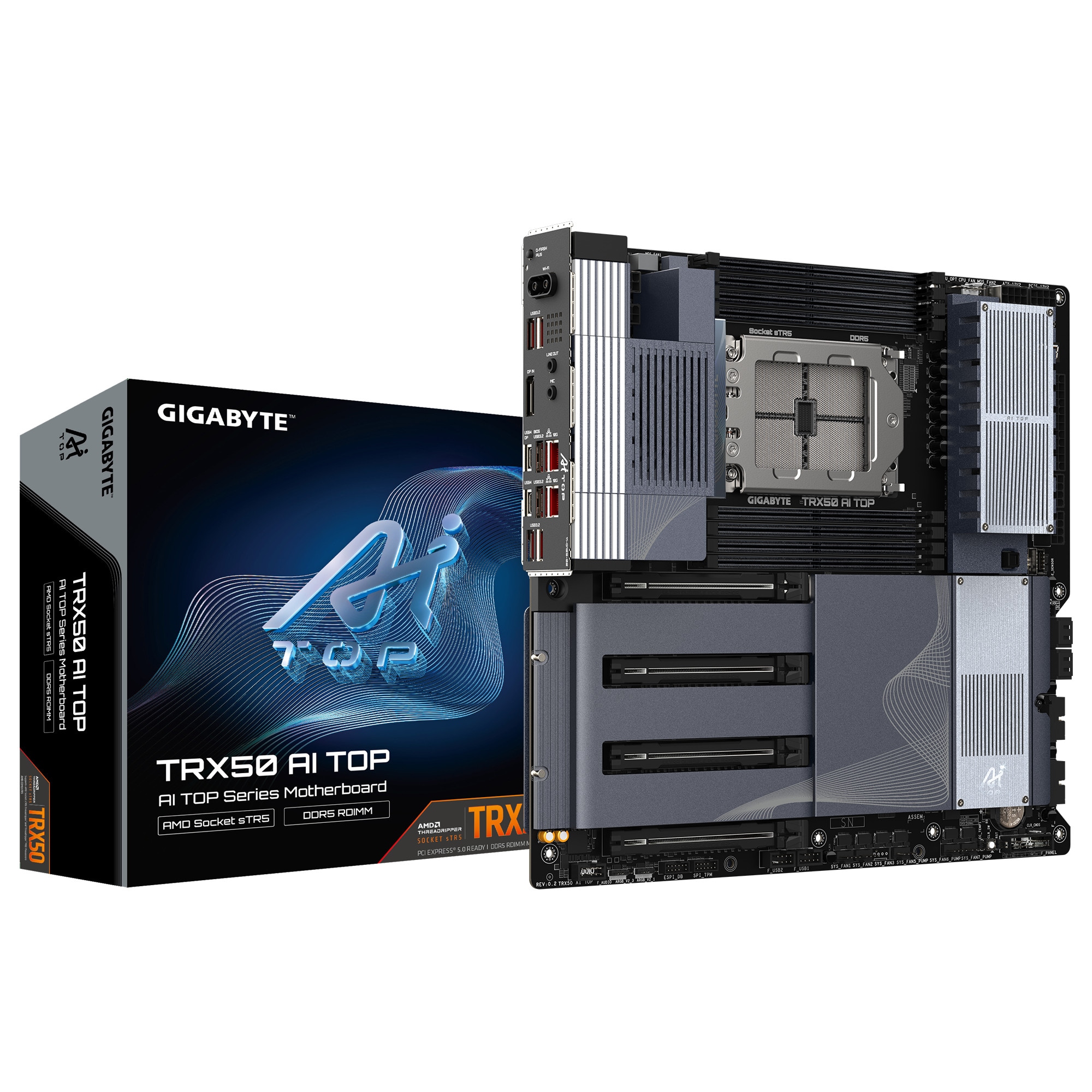 GIGABYTE TRX50 AI TOP E-ATX Mainboard - Sockel sTR5