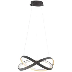 Nova Luce 9756717 Odrey LED Pendelleuchte Schwarz, Gold