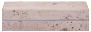 Atlas Lighting and Home Atlas Salem White Painted Burl Wood Box