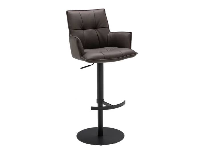 Barhocker Arigato, Johann Jakob, braun/schwarz, Leder