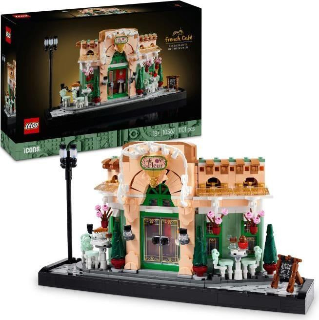 LEGO Icons 10362 Frans café Parijse decoratie voor op een plank set voor volwassenen 1101 onderdelen