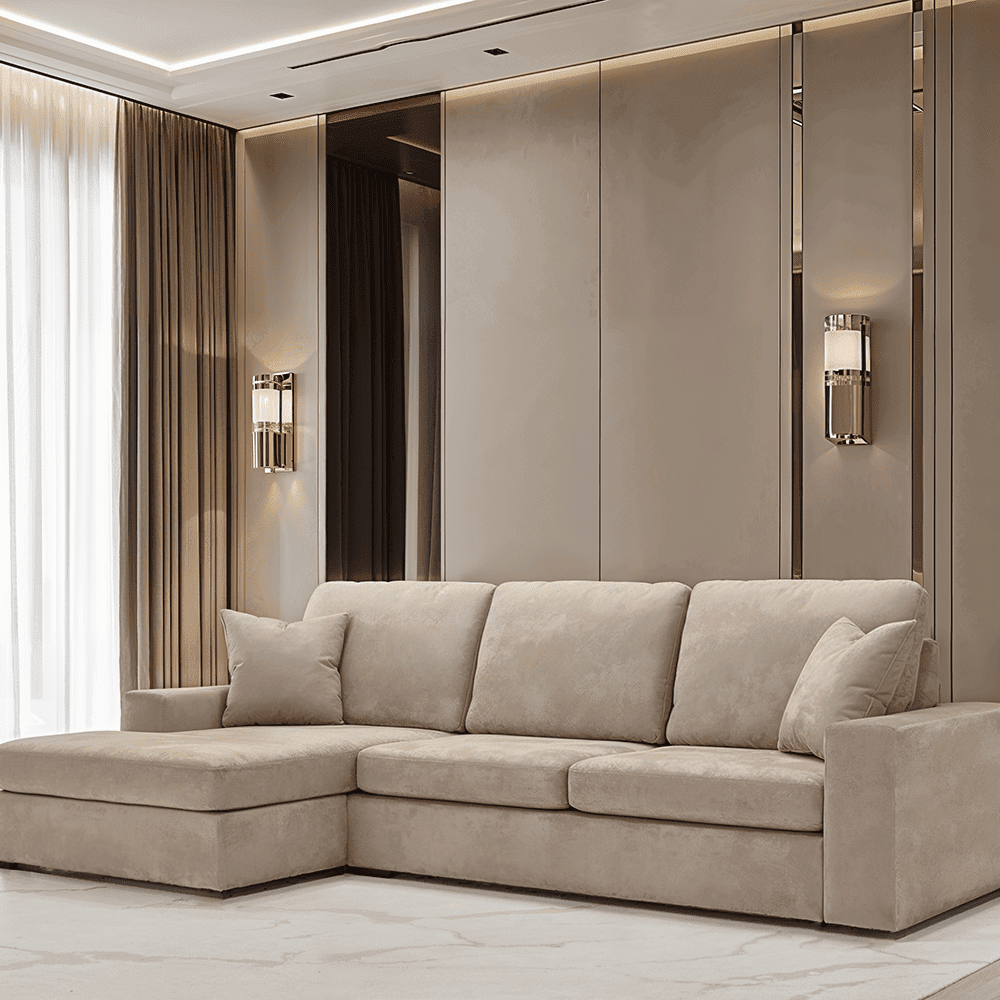 Olivia Premium Mink Sofa Range without Studs, Love Seat / Fibre Filled