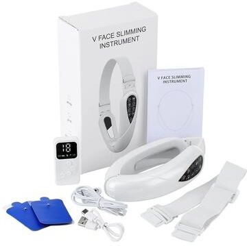 Uplift Essentials V Shape Facial Lifting Vibration Belt white