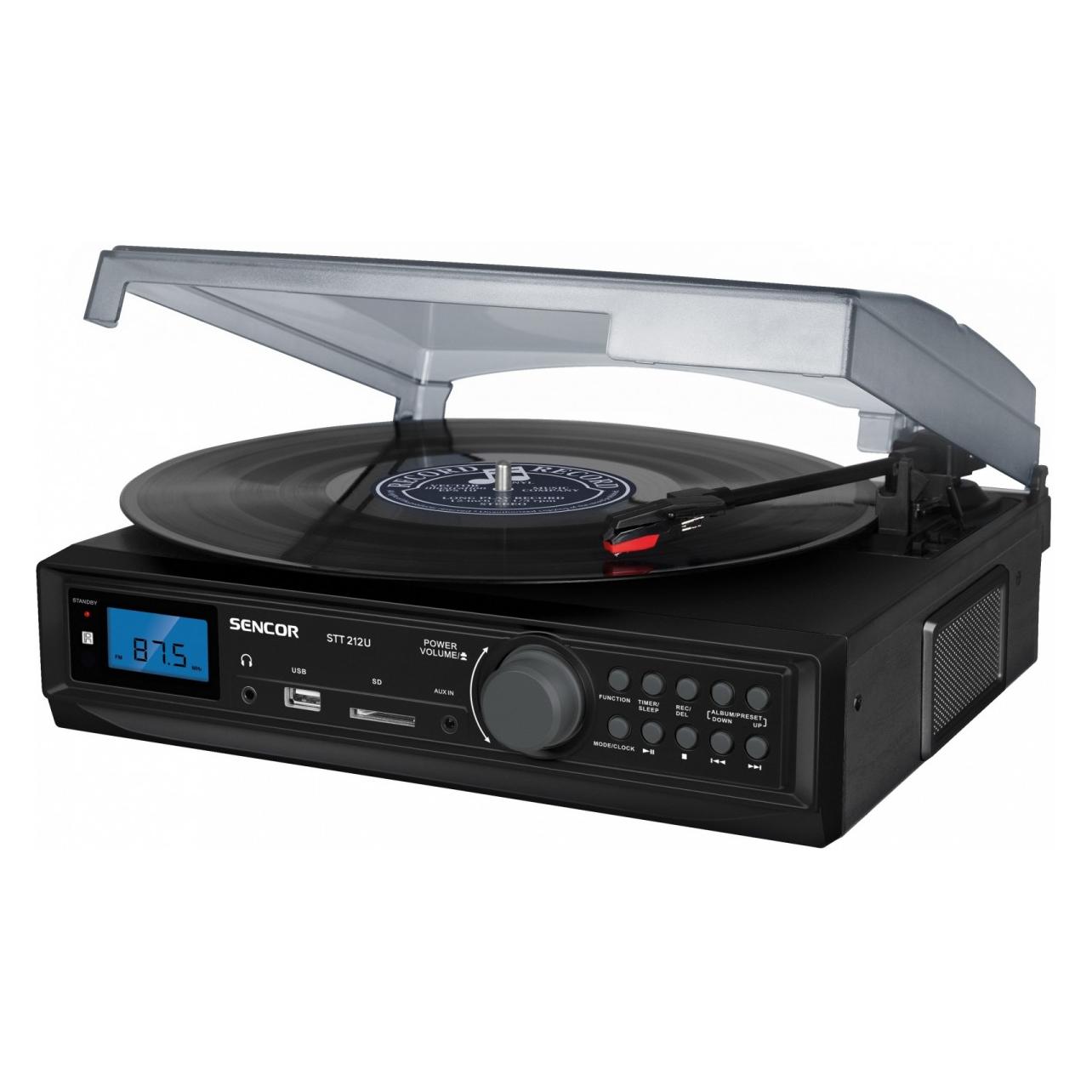Sencor Gramophone STT 212U Tuner FM,USB/SD, MP3, B (STT 212U)