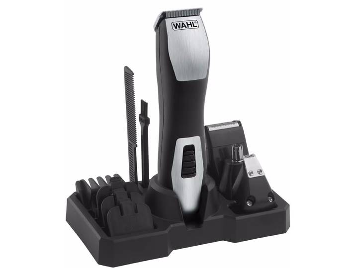 Wahl GroomsMan Pro 09855-1216 All-in-One Trimmer – Trimmer/Barttrimmer/Bartschneider – schwarz / grau