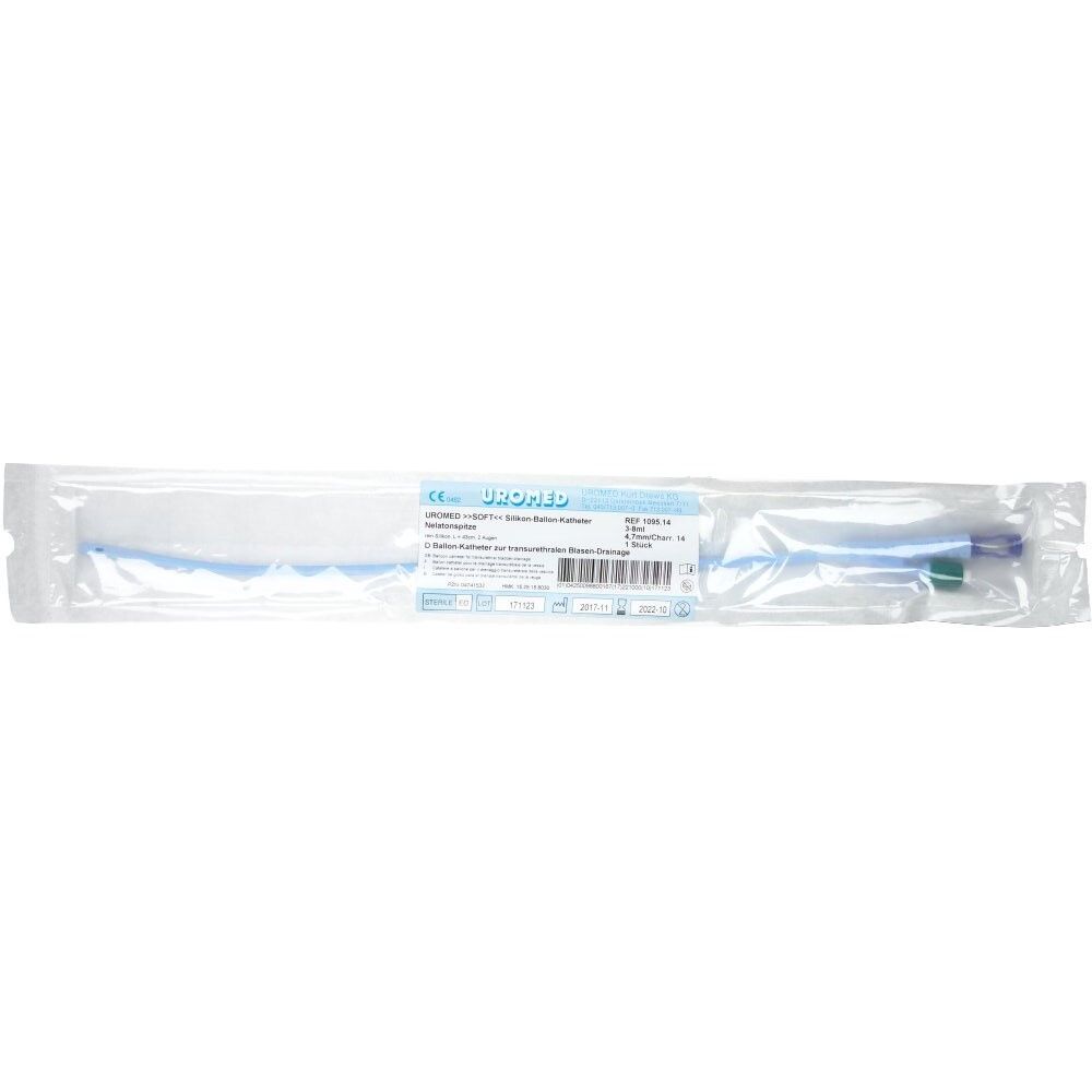Uromed Soft Ballonkath.Silikon Nelaton Ch 14 1095 1 St Katheter