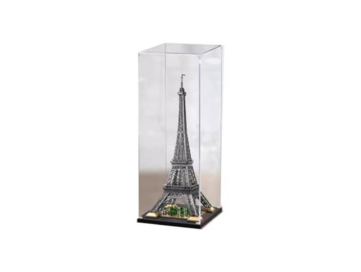FEIFANBOYANG Transparente Acryl-Vitrine für Lego 10307 Eiffelturm-Modell, staubdicht, transparent, Vitrine (nur Vitrine) (2 mm)