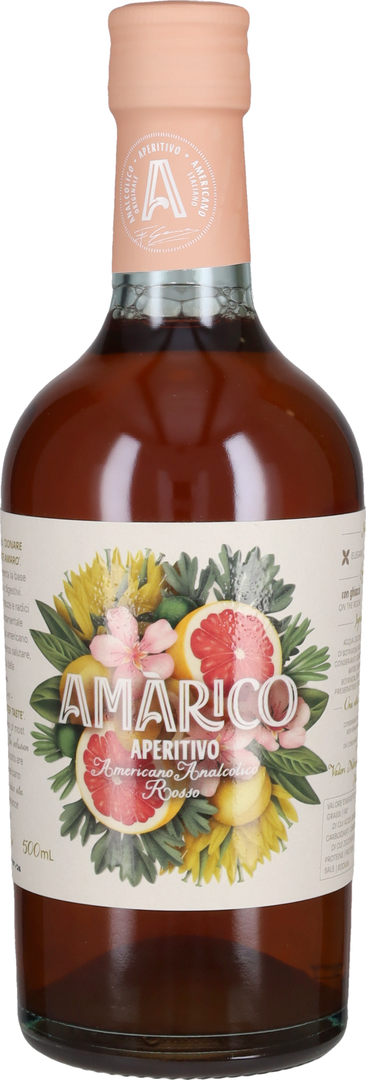 Aperitivo Americano Analcolico Rosso Amarico - 50cl