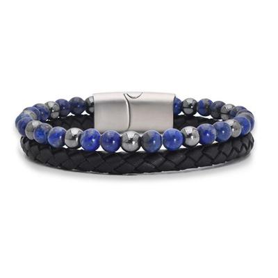 'Royal Blue' Fashion Bead Armband, J966-05