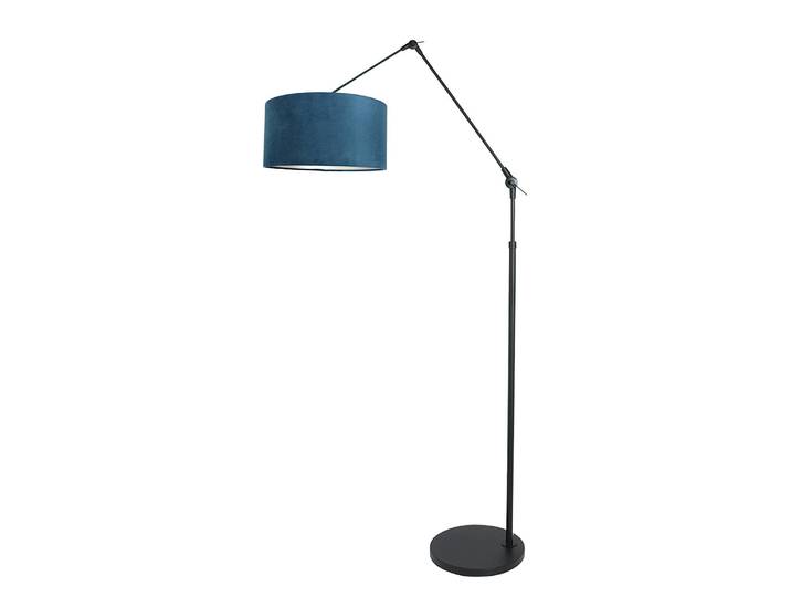 Lampadaire Prestige Chic A Ø 35cm Noir/Turquoise/Noir Velours E27