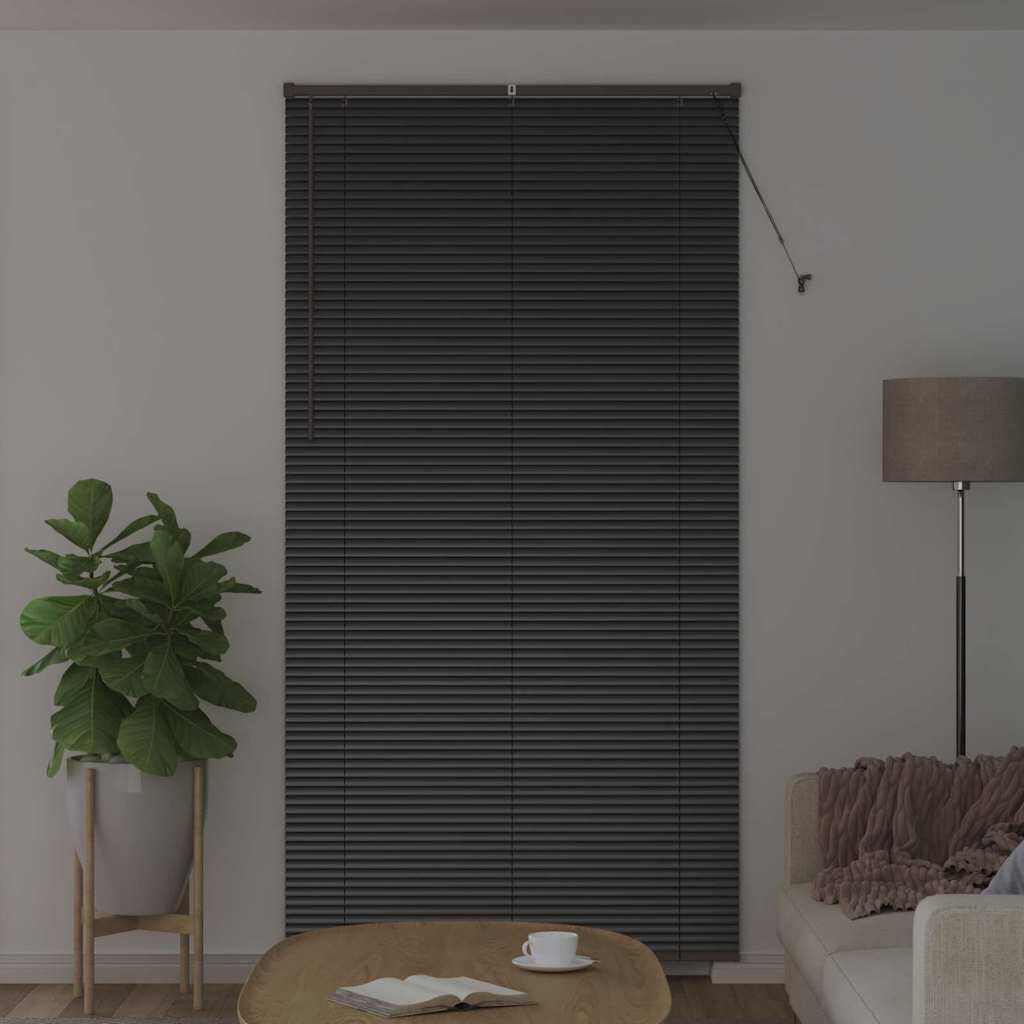 Latitude Run Horizontal/Venetian blind Black 220cm L x 115cm W