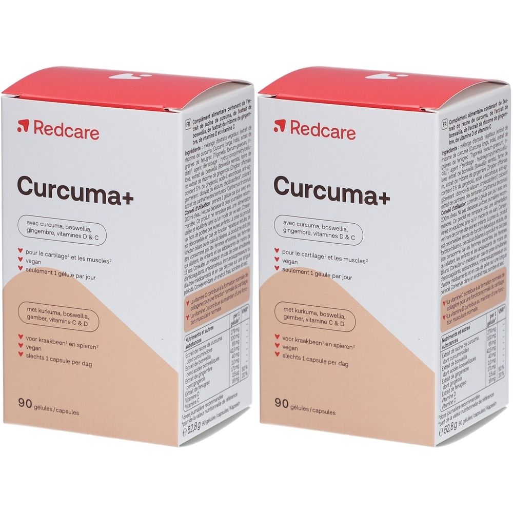Redcare Curcuma+ Capsules 90st x2 2x90 St Kapseln