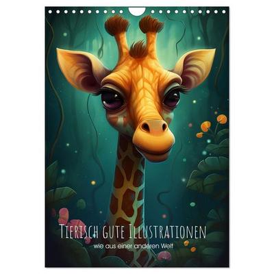 Tierisch gute Illustrationen wie aus einer anderen Welt (Wandkalender 2027 DIN A4 hoch), CALVENDO Monatskalender