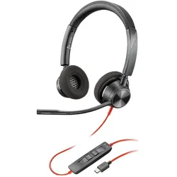 HP Poly Blackwire 3320 (Kabelgebunden, USB-C), Office Headset, Schwarz