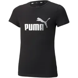 PUMA Ess+ Metallic Logo T-Shirt Mädchen PUMA black 128