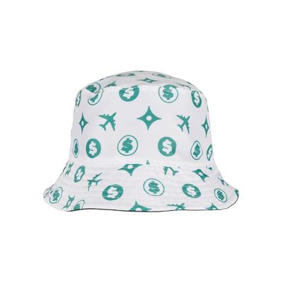 Sonnenhut CAYLER & SONS "Cayler & Sons Unisex L Voyage Reversible Bucket Hat", Damen, Gr. onesize, weiß (weiß, mc), 100% Polyester, Hüte