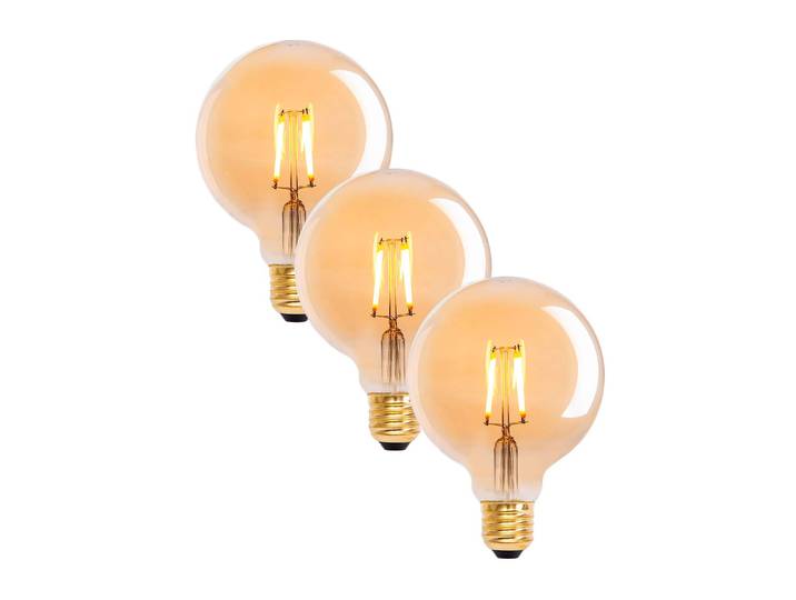 Ampoules LED Dilly I lot de 3 Ø 10cm Transparent