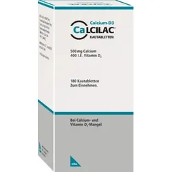 Calcilac 500mg/400 I.E. 180 St Kautabletten