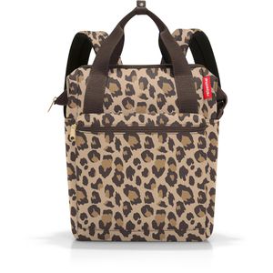 Reisenthel Rucksack Allrounder R, 39 cm, mit Laptopfach, leo macchiato, Polyester, wasserabweisend 12 L