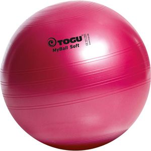 Togu Gymnastikball MyBall Soft, Ø 65 cm, rubinrot, belastbar bis 500 kg