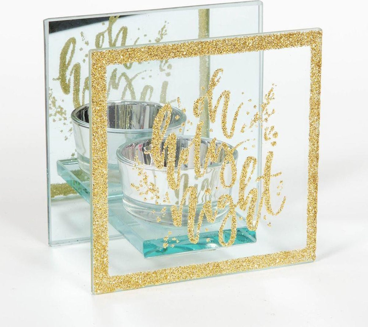 Theelichthouder Holy Night Goud