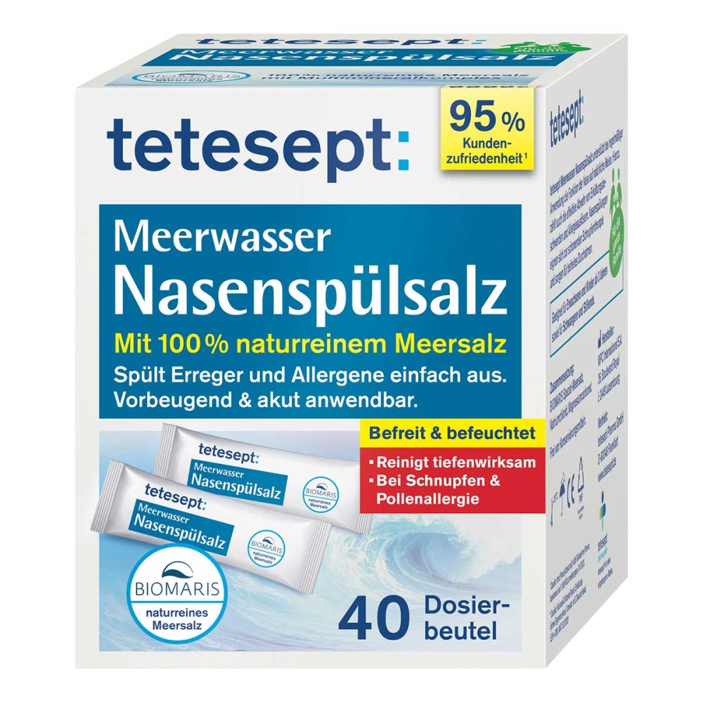 Merz Consumer Care GmbH Tetesept Meerwasser Nasenspülsalz 18061746