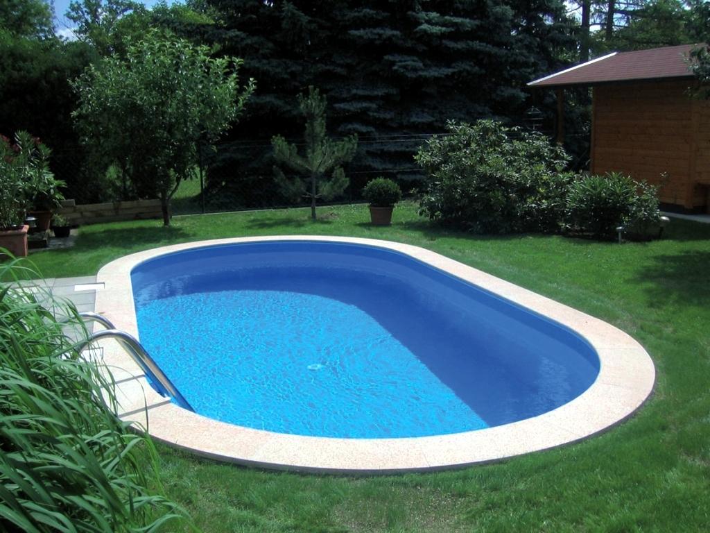 Ovalbecken Set TAHITI 120cm tief blaue Folie 0,8 mm Easy Change Handlauf : Starter Set : 530 cm x 320 cm