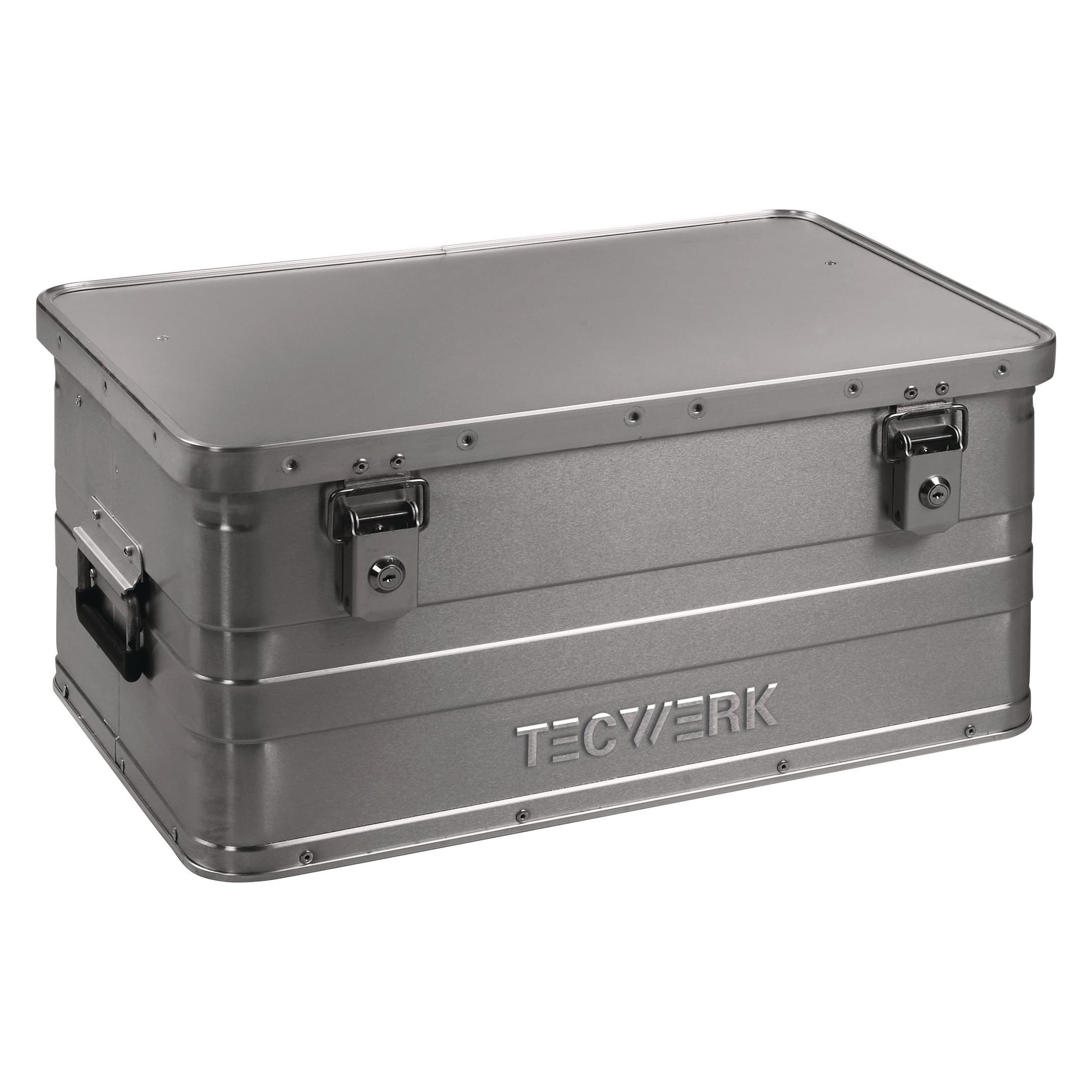 Tecwerk Aluminiumbox L580xB380xH275mm 47 l mit Klappverschluss und Zylinderschloss (2000447951)